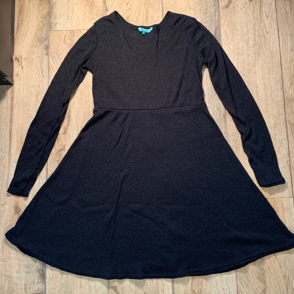 Black sweater dress